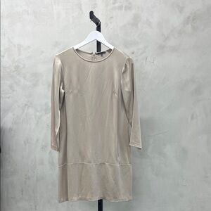 Elegant Beige Women's Dress